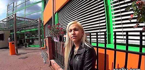  Beautiful czech kitten was teased in the mall and pounded in pov